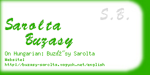 sarolta buzasy business card